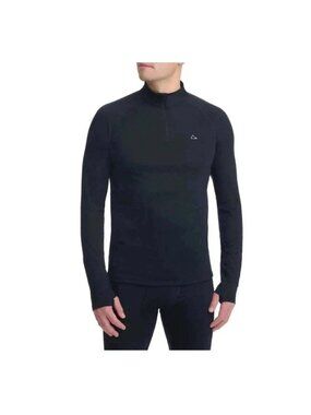 Paradox Men's XL Black Merino Blend Performance Base Layer Top  F0983